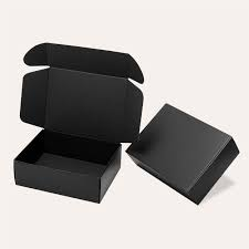 Black Corrugated Mailer Boxes