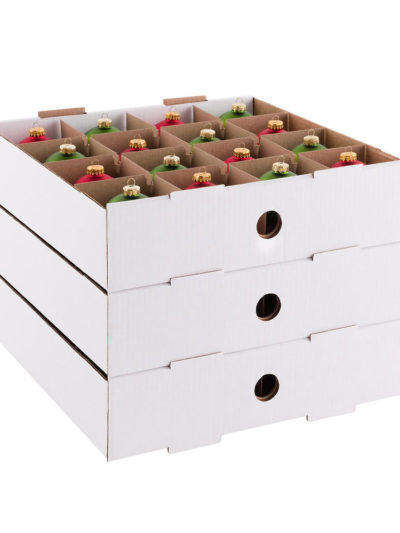 christmas ornament storage boxes with trays