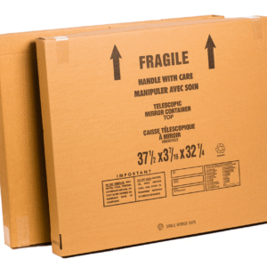 large mirror moving boxes