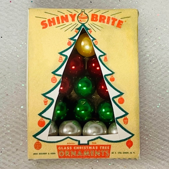 vintage shiny brite ornament boxes