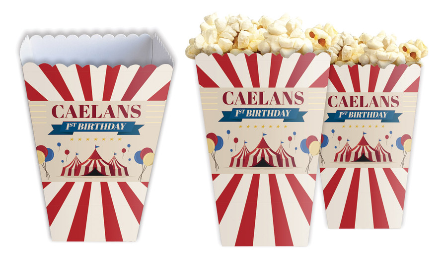 circus popcorn boxes