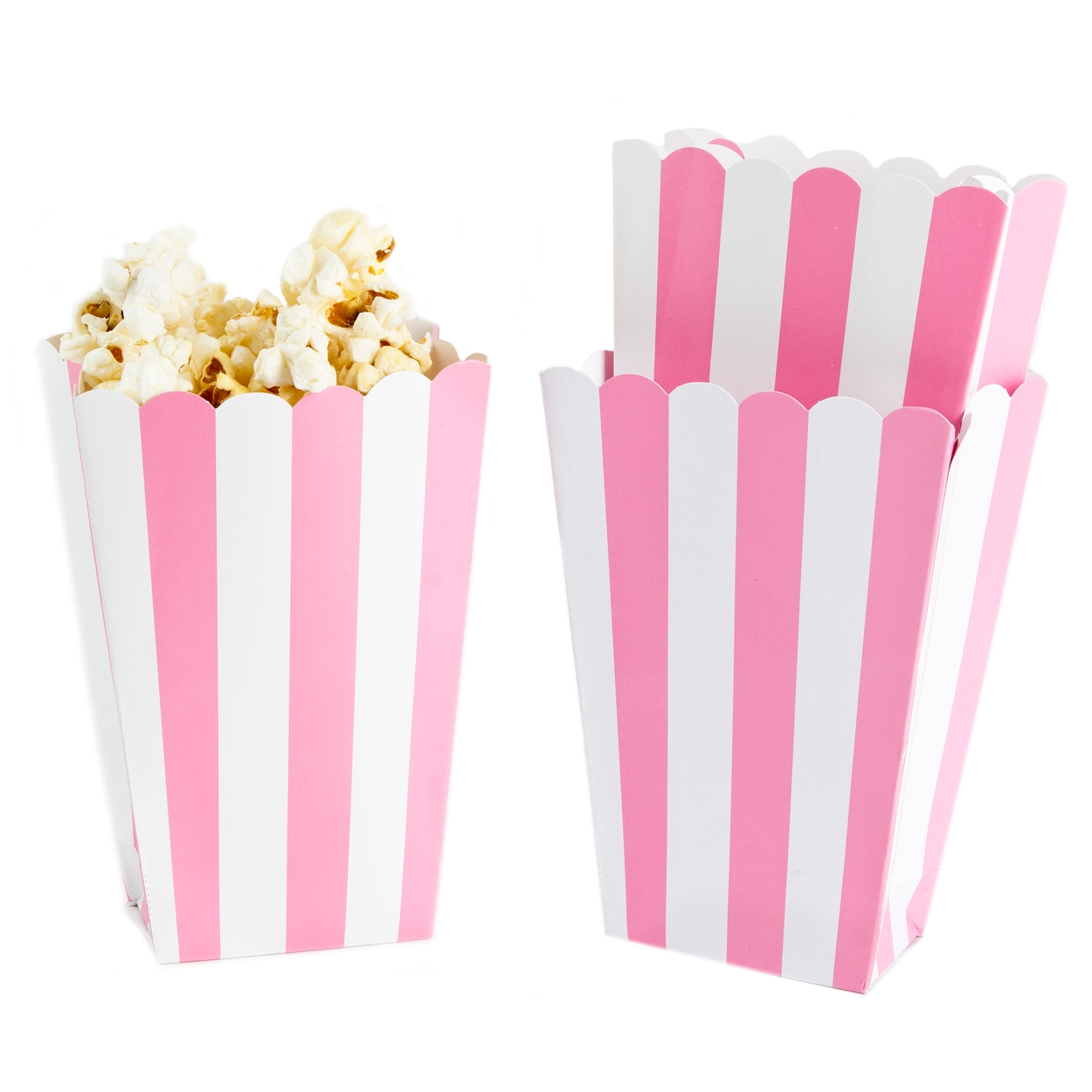 colored popcorn boxes