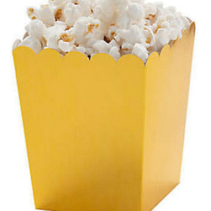 gold popcorn boxes
